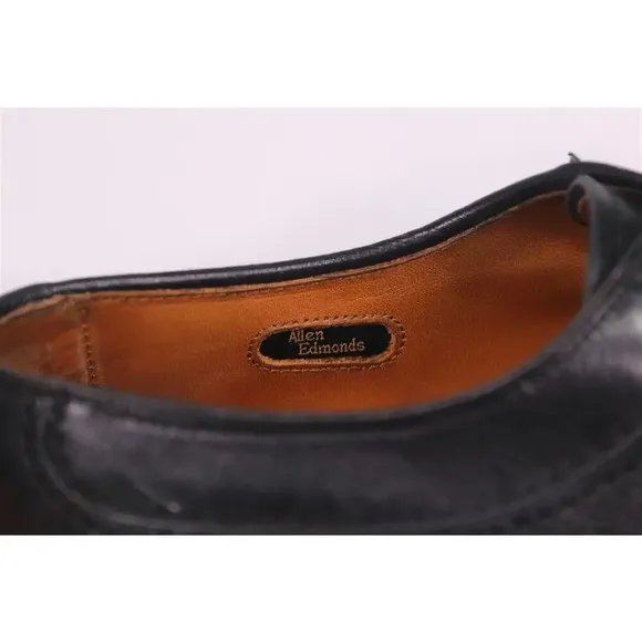 Allen Edmonds Stockbridge Black Split Toe Leather Oxford Dress Shoes 10 C