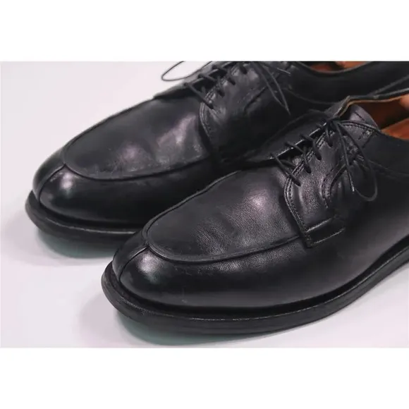 Allen Edmonds Stockbridge Black Split Toe Leather Oxford Dress Shoes 10 C