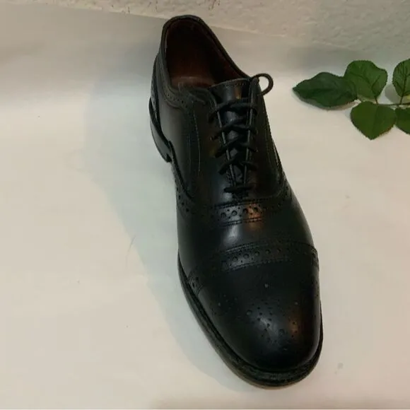 Allen Edmonds Strand Dress Shoes Men's 8.5E Black Leather Cap Toe