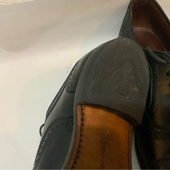 Allen Edmonds Strand Dress Shoes Men's 8.5E Black Leather Cap Toe