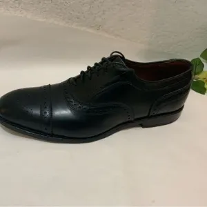 Allen Edmonds Strand Dress Shoes Men's 8.5E Black Leather Cap Toe