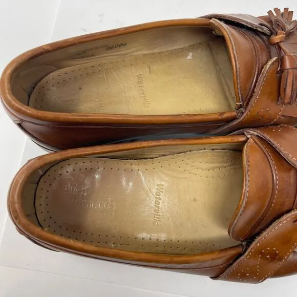 Allen Edmonds Waterville Mens Brown Tassel Loafers Shoes sz 10.5