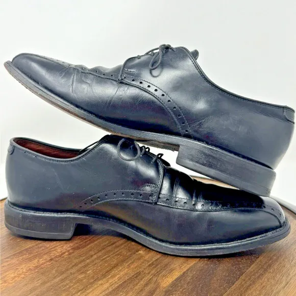 Allen Edmonds Wendell 5708 Black Leather Oxford Dress Shoes Men's Size 8 D