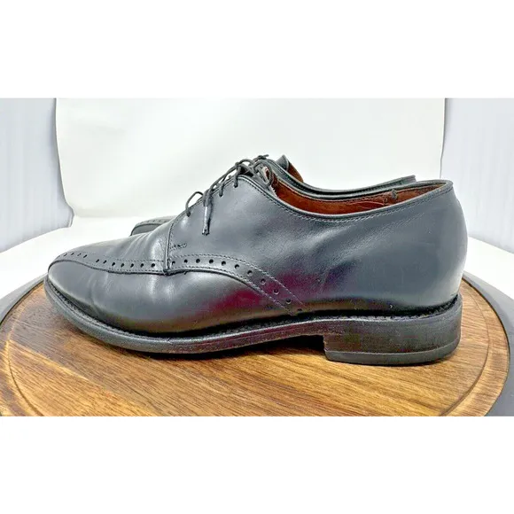Allen Edmonds Wendell 5708 Black Leather Oxford Dress Shoes Men's Size 8 D