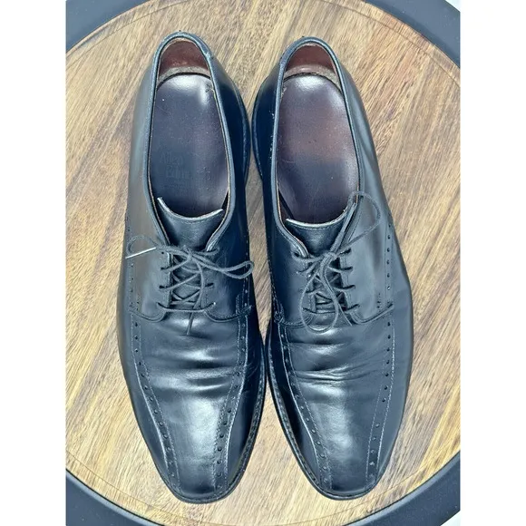 Allen Edmonds Wendell 5708 Black Leather Oxford Dress Shoes Men's Size 8 D
