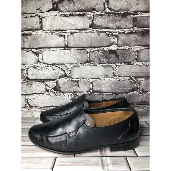 Allen Edmonds Black Leather Slip On Loafers Dress Shoes Men Sz 10D US/43EU