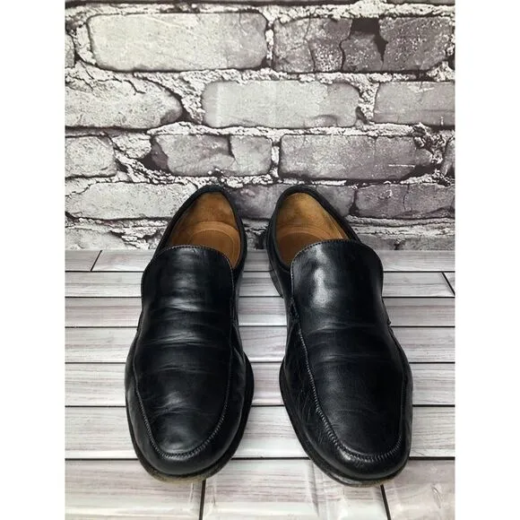 Allen Edmonds Black Leather Slip On Loafers Dress Shoes Men Sz 10D US/43EU