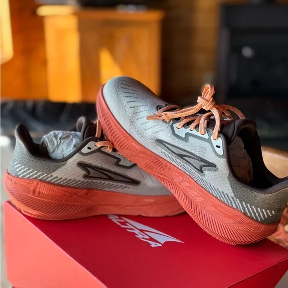 Altra Gray and Orange Running Shoes