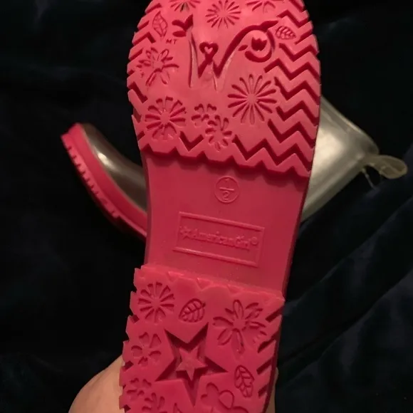 American Girl Peek-a-Boo Rain Boots Size 1/2