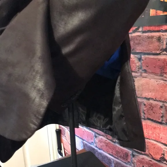 Andrew Fezza Faux Leather Blazer
