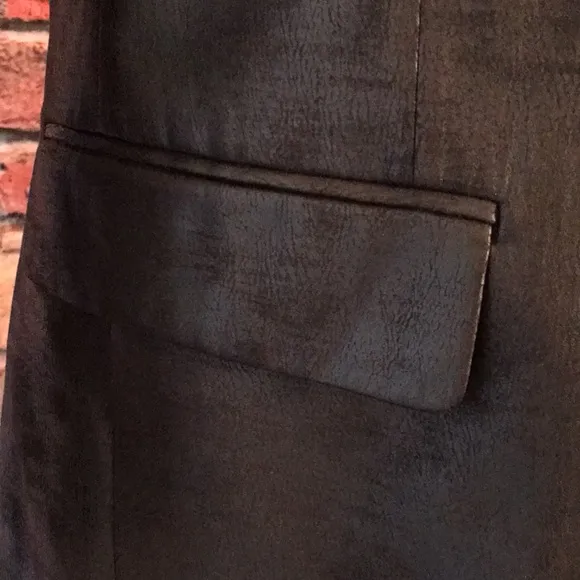Andrew Fezza Faux Leather Blazer