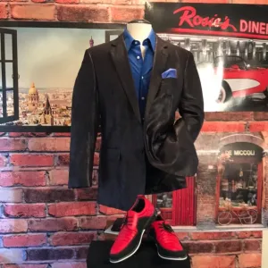 Andrew Fezza Faux Leather Blazer