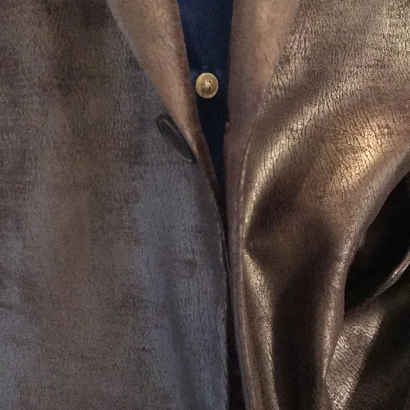 Andrew Fezza Faux Leather Blazer