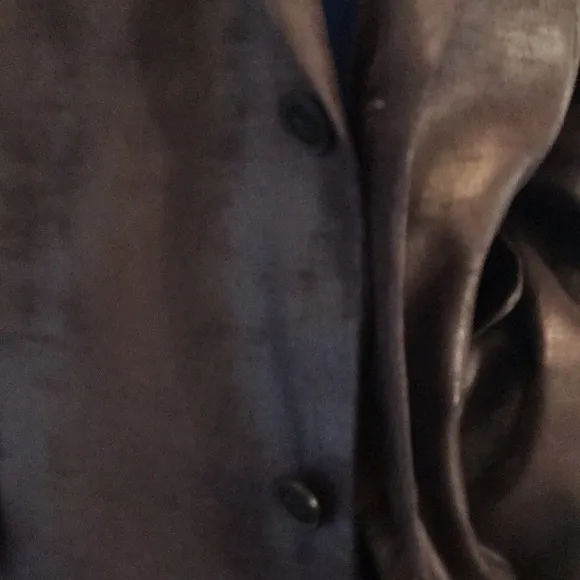 Andrew Fezza Faux Leather Blazer