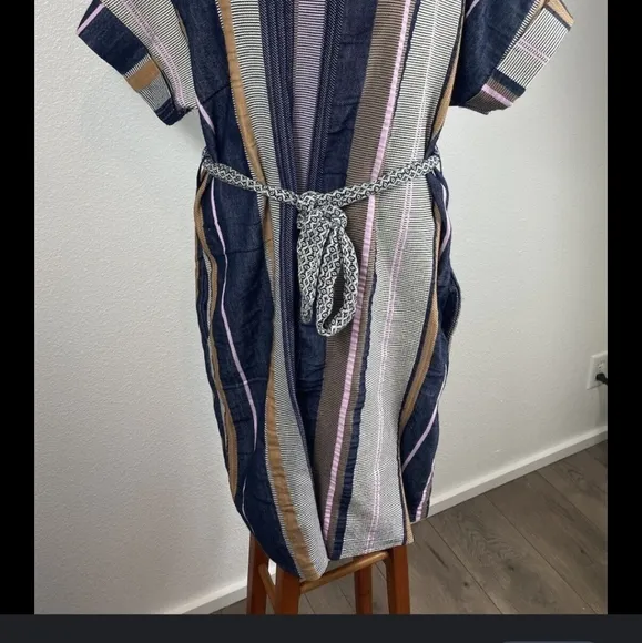 [ANTHROPOLOGIE 34° N 118° W] AUSTEN STRIPED TUNIC DRESS , Women's size small