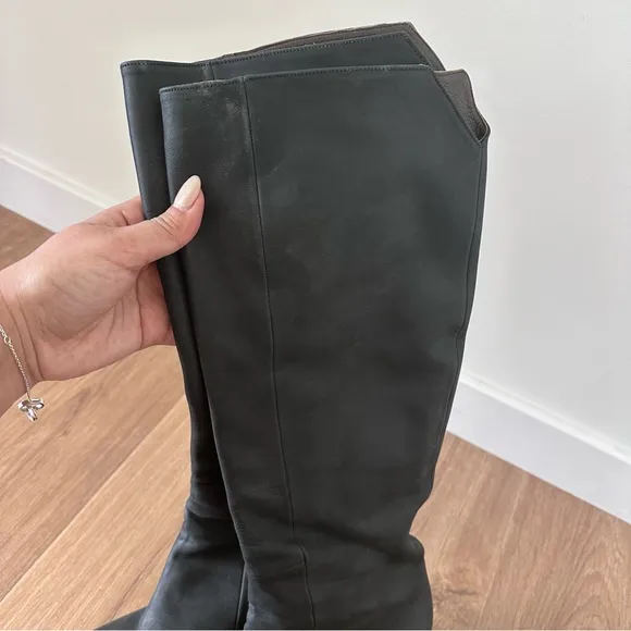 Anthropologie Coclico Bayard Leather Heels Boots Size 41