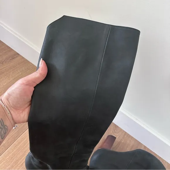 Anthropologie Coclico Bayard Leather Heels Boots Size 41
