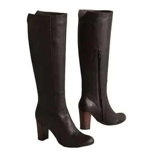 Anthropologie Coclico Bayard Leather Heels Boots Size 41