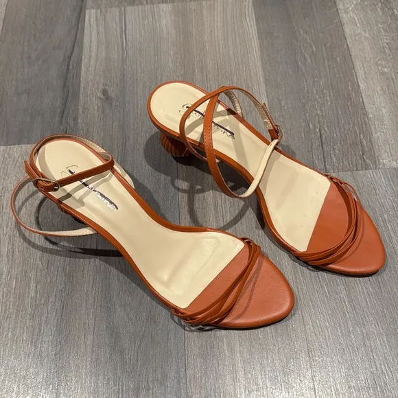 Anthropologie Guilhermina Sculptural Heeled Sandals