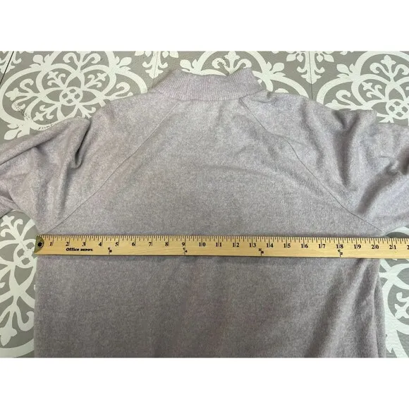 Anthropologie Maeve Laney Sweatshirt Women's M Purple Lined Long Raglan Sleeve