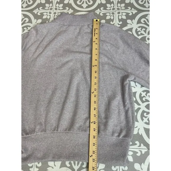 Anthropologie Maeve Laney Sweatshirt Women's M Purple Lined Long Raglan Sleeve