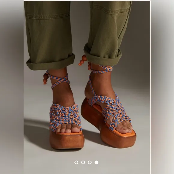 Anthropology @@@THE ODELLS@@@The Odells braided Platform Sandals. Size: 38
