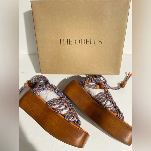 Anthropology @@@THE ODELLS@@@The Odells braided Platform Sandals. Size: 38