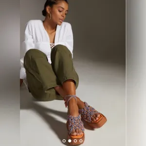 Anthropology @@@THE ODELLS@@@The Odells braided Platform Sandals. Size: 38