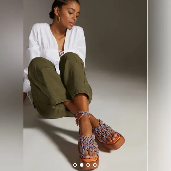 Anthropology @@@THE ODELLS@@@The Odells braided Platform Sandals. Size: 38