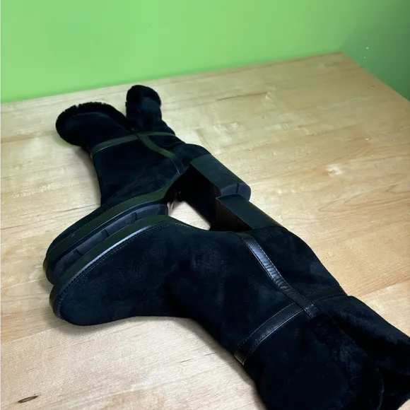 Aquatalia boots black boots size 8  like new