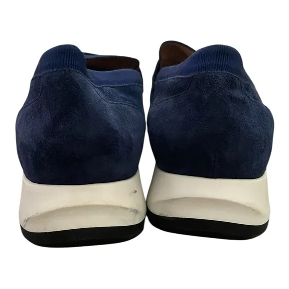 Aquatalua Womens Navy Blue suede Krizza Loafers 8.5