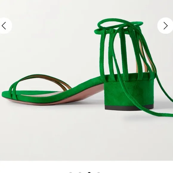 Aquazzura Straight to Heaven suede sandals