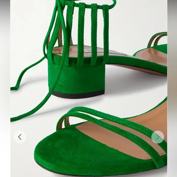 Aquazzura Straight to Heaven suede sandals