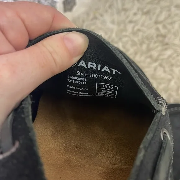 Ariat black driving shoes flats black size 9