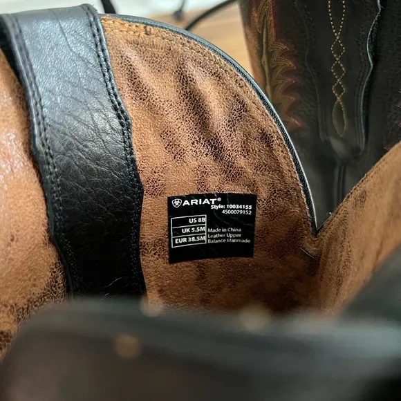 Ariat Black Heritage Western Cowboy Boots