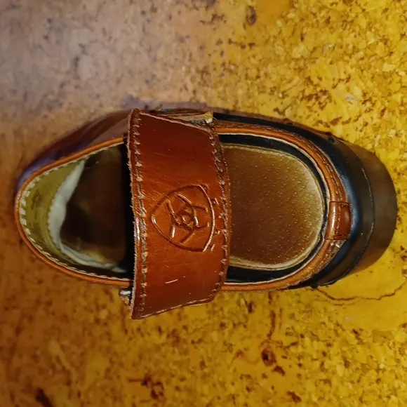 Ariat Brown Leather Clog Slingback Mule Size 7B