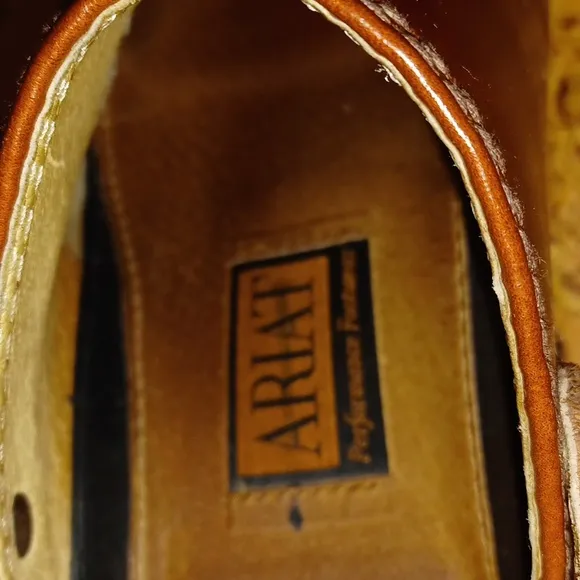 Ariat Brown Leather Clog Slingback Mule Size 7B