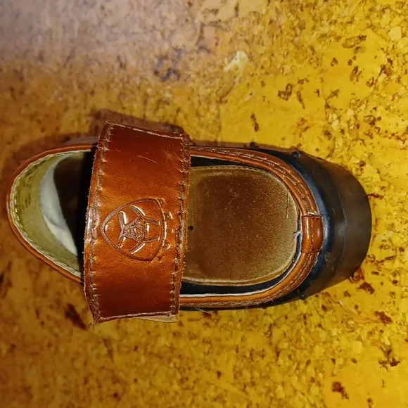 Ariat Brown Leather Clog Slingback Mule Size 7B