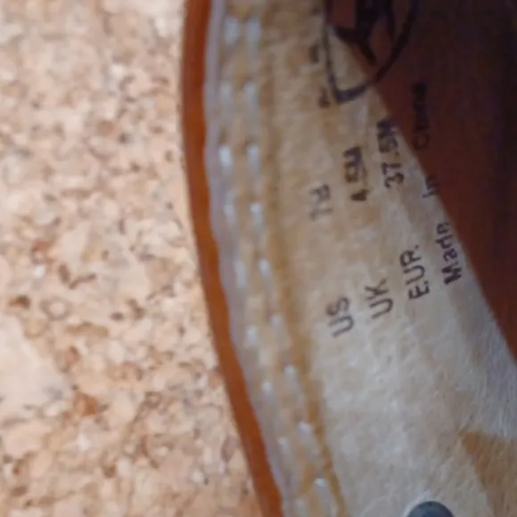 Ariat Brown Leather Clog Slingback Mule Size 7B