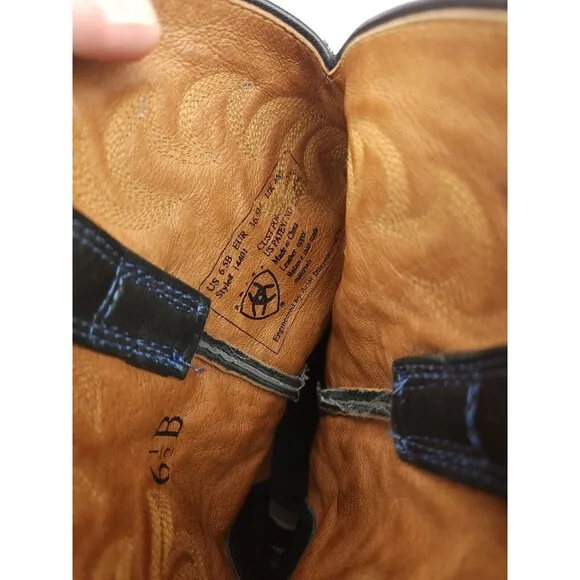 Ariat Cobalt Roper Western Boots 14401 Black Women's Size 6.5 B