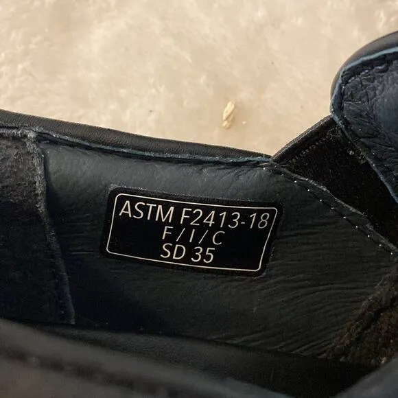 Ariat Composite Toe Black Slip On Leather Clog Shoe Size 6C