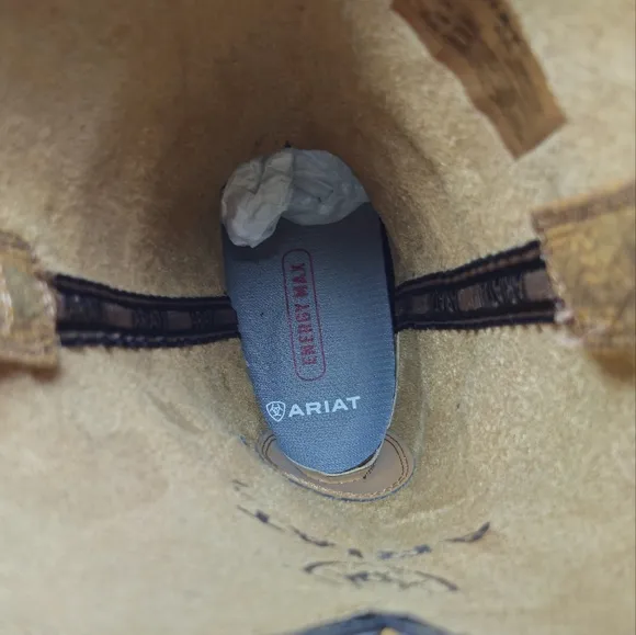 Ariat Hustler Performance Western Boots Square Toe 10061158 Men's Size 10 D