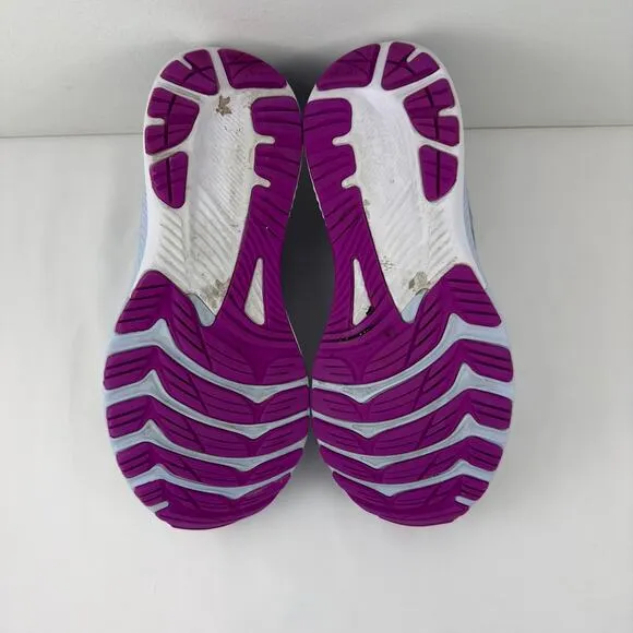 Asics Gel-Kayano 29 gray and purple running shoes