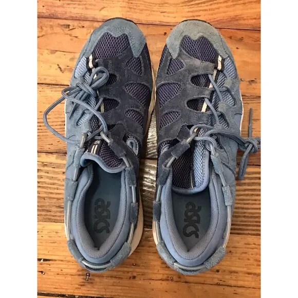 ASICS Gel-Mai Lace Up  Men 8.5 Sneakers Shoes Casual  Blue suede H812L EUC