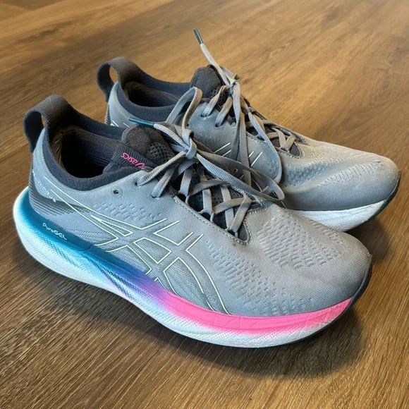 Asics Gel-Nimbus 25 Women's athletic Running Shoes Size 9.5 Gray