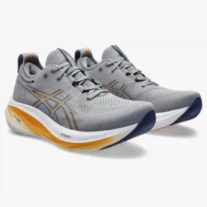 Asics Gray and Orange Running Shoes
