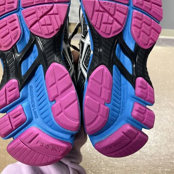 ASICS GT-2000 Black Turquoise Pink T2K7N Running Shoes Women’s Size 5