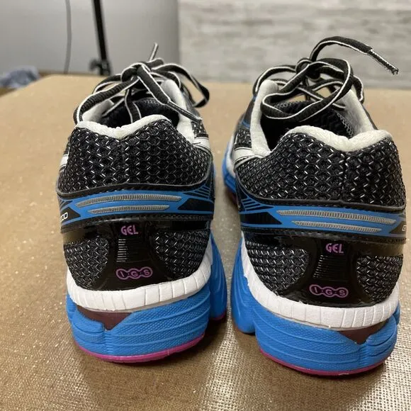 ASICS GT-2000 Black Turquoise Pink T2K7N Running Shoes Women’s Size 5