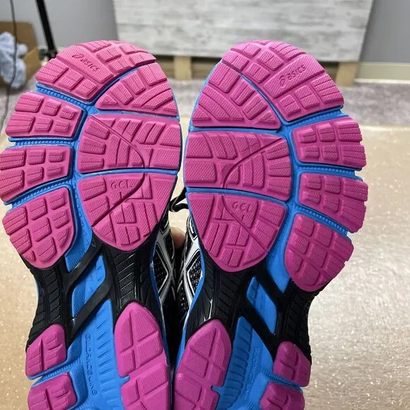 ASICS GT-2000 Black Turquoise Pink T2K7N Running Shoes Women’s Size 5