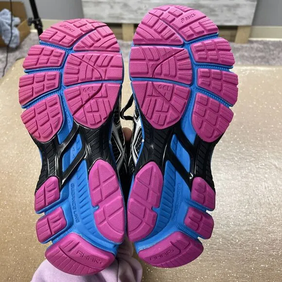 ASICS GT-2000 Black Turquoise Pink T2K7N Running Shoes Women’s Size 5